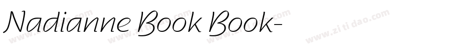 Nadianne Book Book字体转换